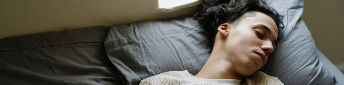 a man who is fast asleep